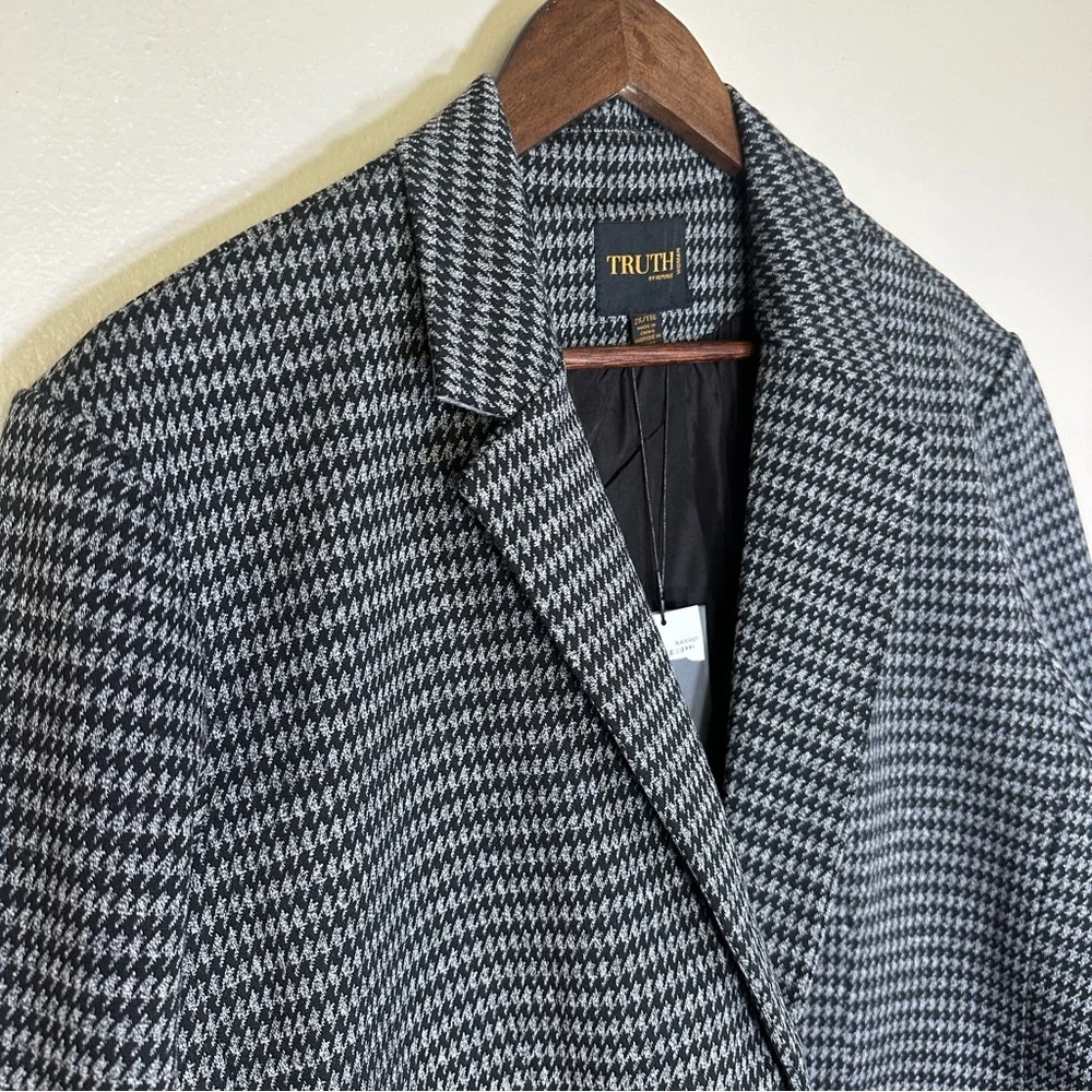 NEW TRUTH BY REPUBLIC‎ Plus Houndstooth Blazer